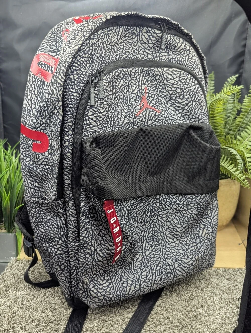 Nike Air Jordan Air Patrol Backpack Black Cement 9A0172-G3A